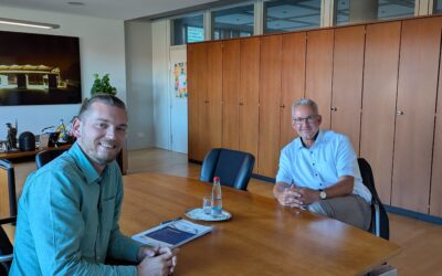 Austausch mit Bürgermeister Matthias Renschler in Walldorf